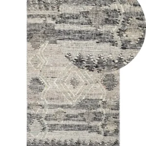 Vloerkleed kelim grijs 80 x 150 cm ARATASHEN