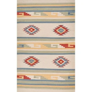 Vloerkleed kelim meerkleurig 80 x 150 cm APARAN