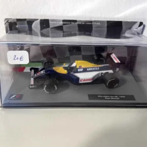 Williams FW14B bleue, blanche et jaune numéro 5 de 1992 - Formule 1 Certifié CE