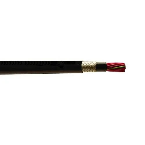 Alpha Wire 65003CY 20/3 20 AWG 3 Conductor 10/30 Stranding 600V Braid VINYLE Insulation Flex Control Xtra Guard Performanc...