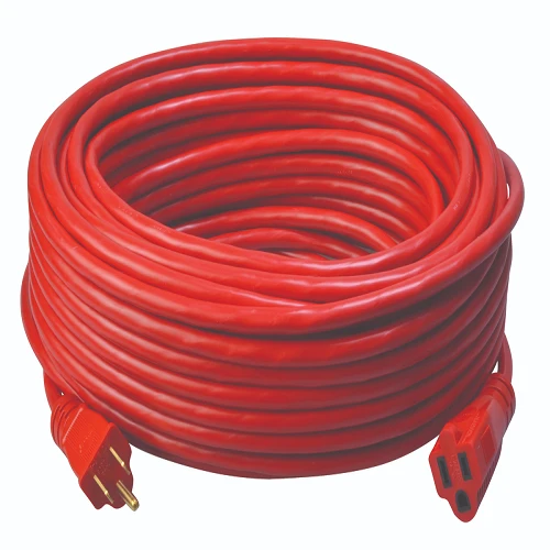100' Ft 14/3 SJTW Normal Outdoor Red Extension Cord Cable 2409SW8804 (Pack 6)