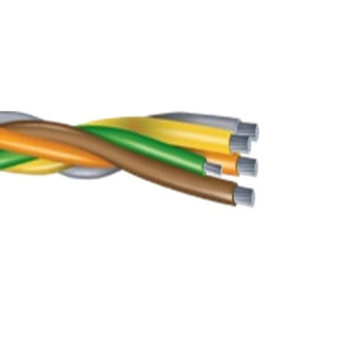 1000' 250-4C #1 Ground D'aluminium XHHW-2 XLPE Plex Cable BOYG 600/1000V