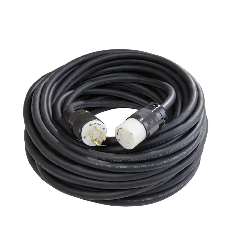 50' Ft 125/250V Extension Cord Cable 30A Twist-lock 10/4 Soow 6415