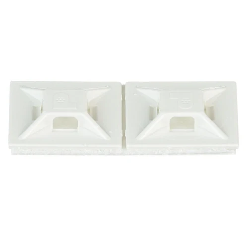1x1 4 Way Cable Tie Mount ABS Antidérapant Adhesive Tape ABM2S--C (Pack 100)