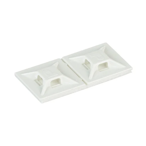 1x1 4 Way Cable Tie Mount ABS Antidérapant Adhesive Tape ABM2S--C (Pack 100)