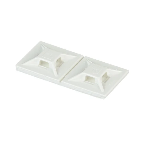 1x1 4 Way Cable Tie Mount ABS Antidérapant Adhesive Tape ABM2S--C (Pack 100)