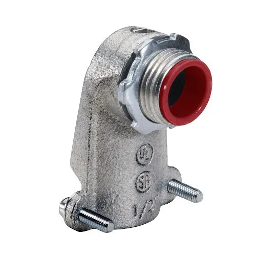 2-1/2 Inch 90 Deg Malleable BX-Flex À isolation Connector 107Mi (Pack 3)