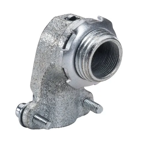 3-1/2 Inch 90 Deg Malleable BX-Flex Connector 109M (Pack 2)