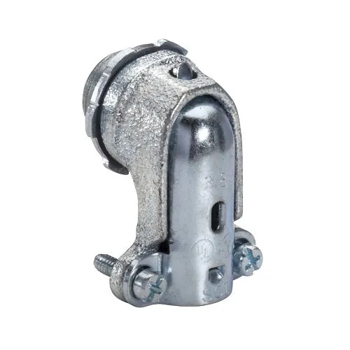 3-1/2 Inch 90 Deg Malleable BX-Flex Connector 109M (Pack 2)