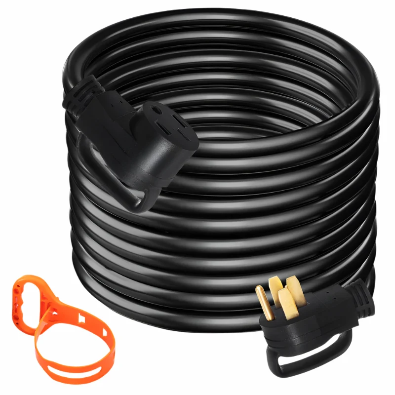 50 ft 50A RV Extension Cord NEMA Plug 250V STW Wire Handles