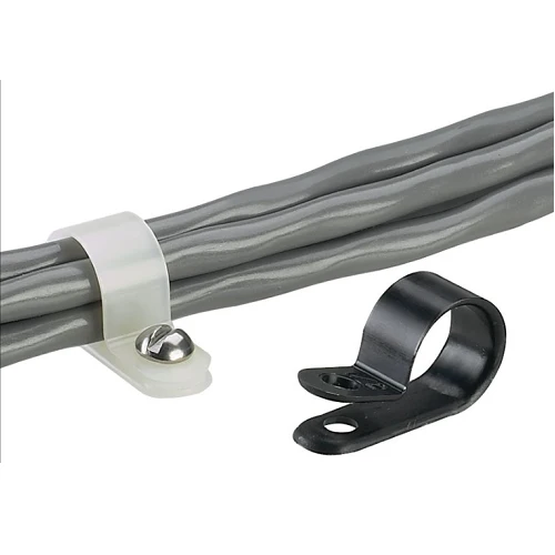 6.4mm Cable Clamp Durable Polyamide 6.6 #10 (M5) Screw CCH25-S10-C0 (Pack 100)
