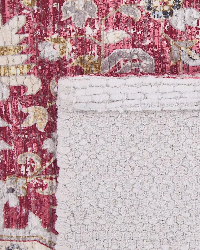 Area Rug 140 x 200 cm Red and Écru ARHAVI