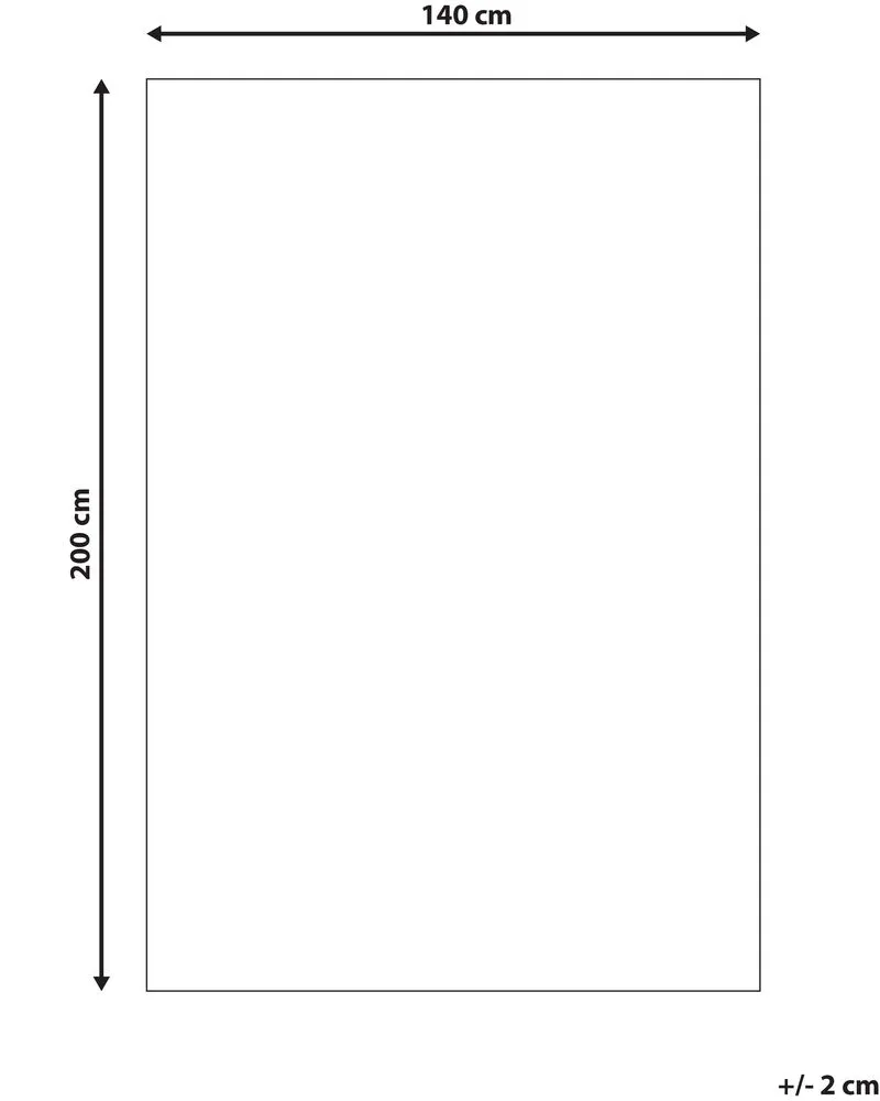 Area Rug 140 x 200 cm Red and Écru ARHAVI