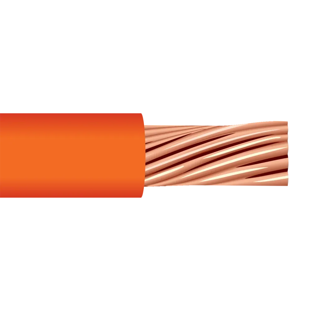 2 AWG Welding Cable Class M UL/CSA Orange Cable