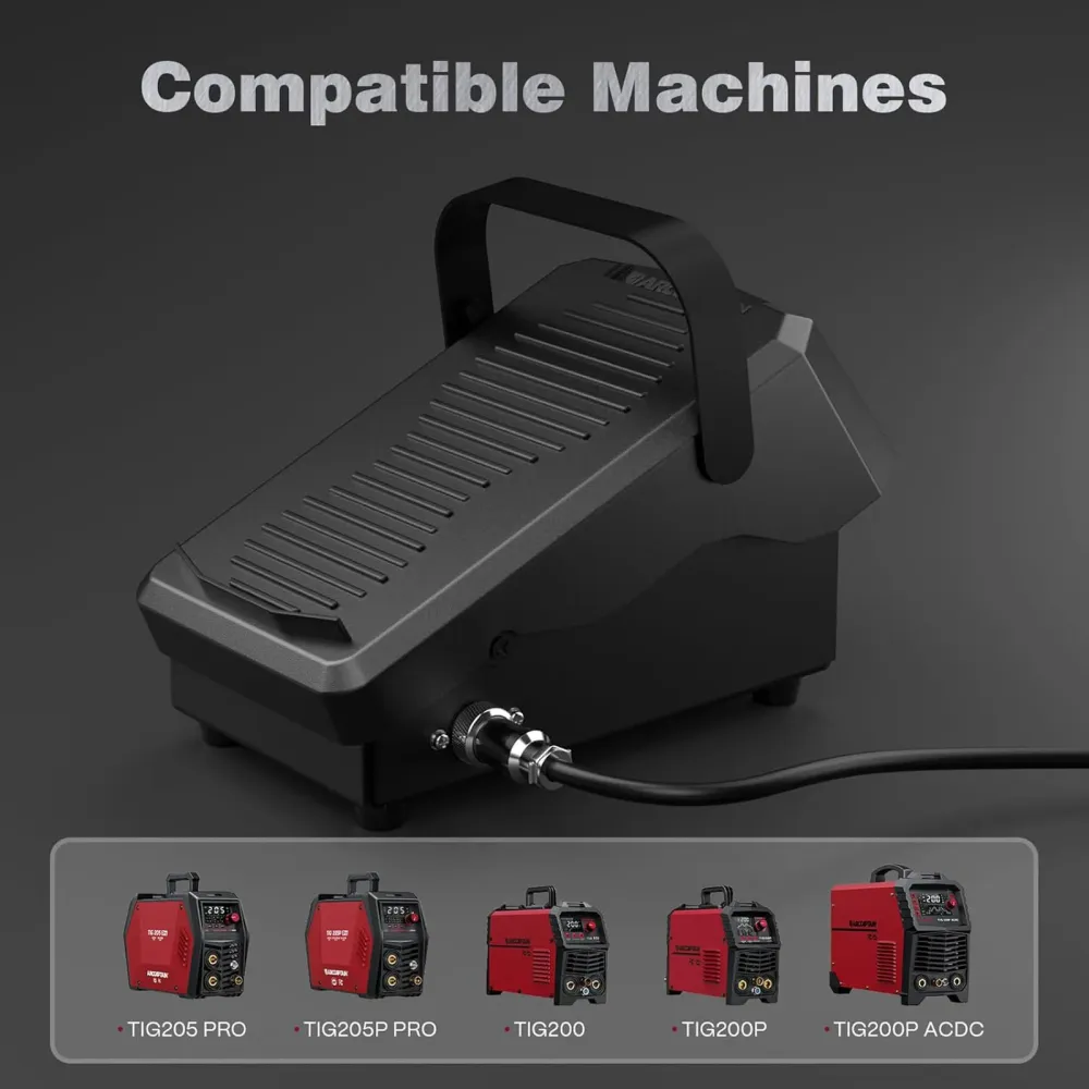 10 Ft Cable Remote Amp Control TIG Welder Foot Pedal ARCCAPTAIN TIG Welder