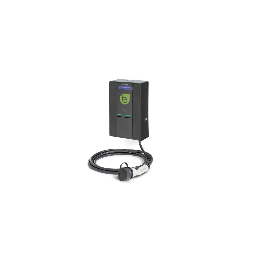 Chargeur monophasé SCAME 7,4 kW pour voiture électrique avec câble de 4 m