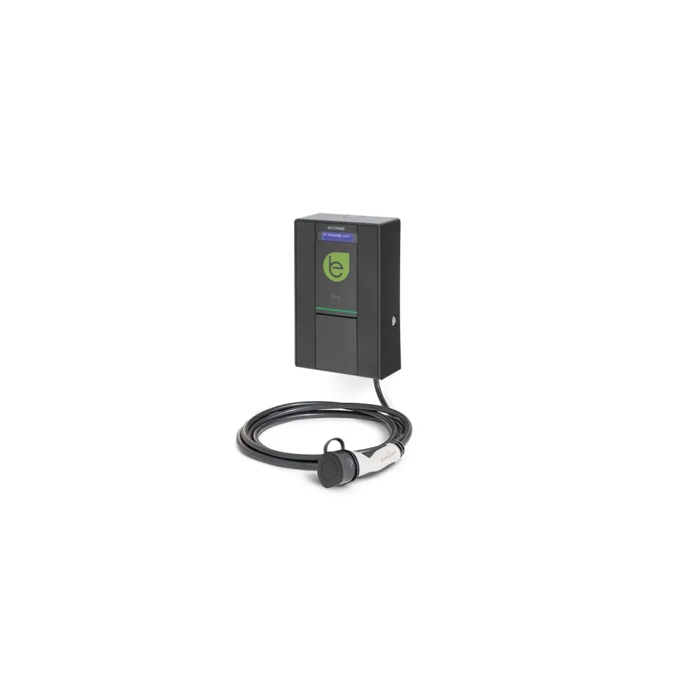 Chargeur monophasé SCAME 7,4 kW pour voiture électrique avec câble de 4 m