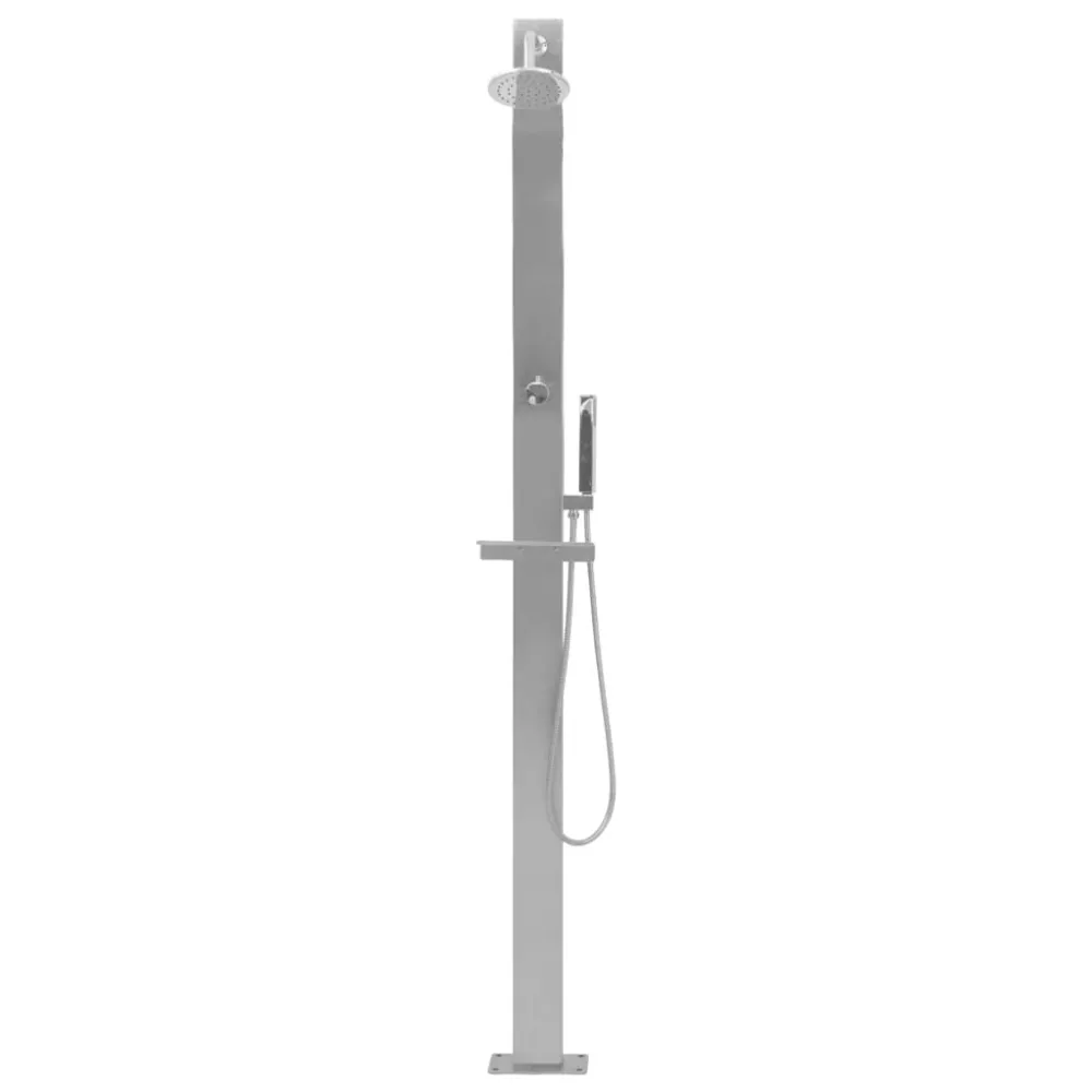 Douche d'extérieur acier inoxydable Droit 02_0042022