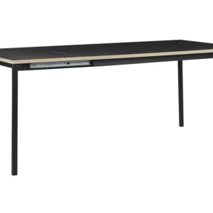 Extending Dining Table 140/190 x 90 cm Noir jais AVIS