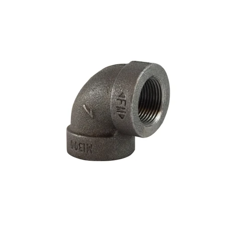 3/8" Extra Heavy Black 90 Degree Elbow 300 Malleable Fer Fittings 69102