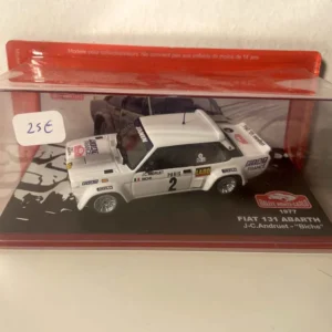 Fiat 131 Abarth blanche numéro 2 - rallye de Monté-Carlo de 1977