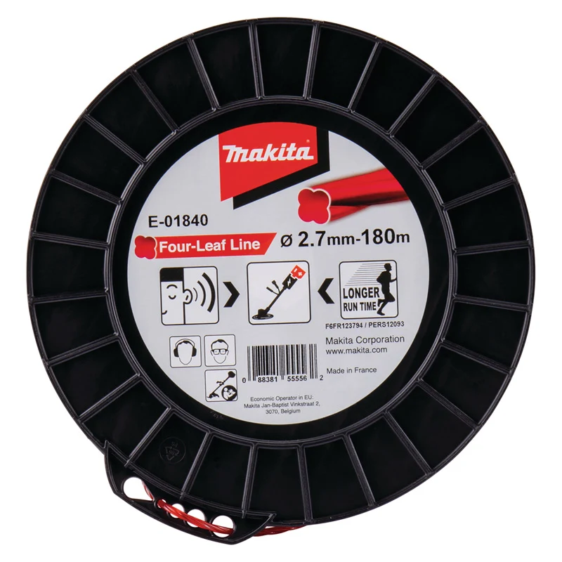 Fil polyamide Trèfle torsadé MAKITA E-01840 2,7mm x 180m