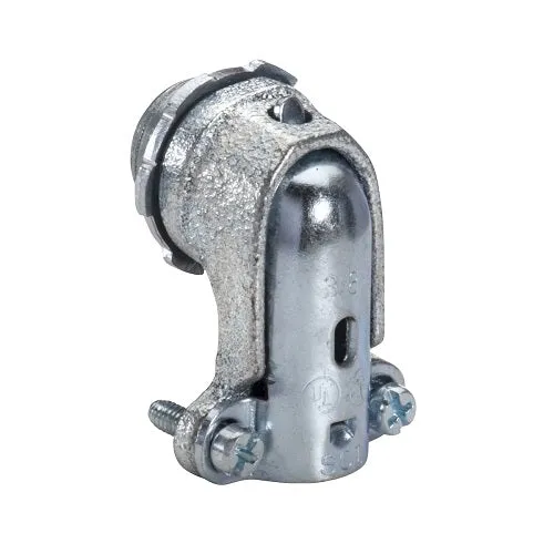 3/8 Inch 90 Deg Malleable BX-Flex Connector 100M (Pack 60)