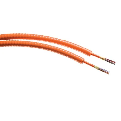 Indoor/Outdoor Distribution Series Ultra Fox 12 Fiber Low Smoke PVC Singlemode 900µm Tight Buffer Jaune soleil Plenum Cabl...