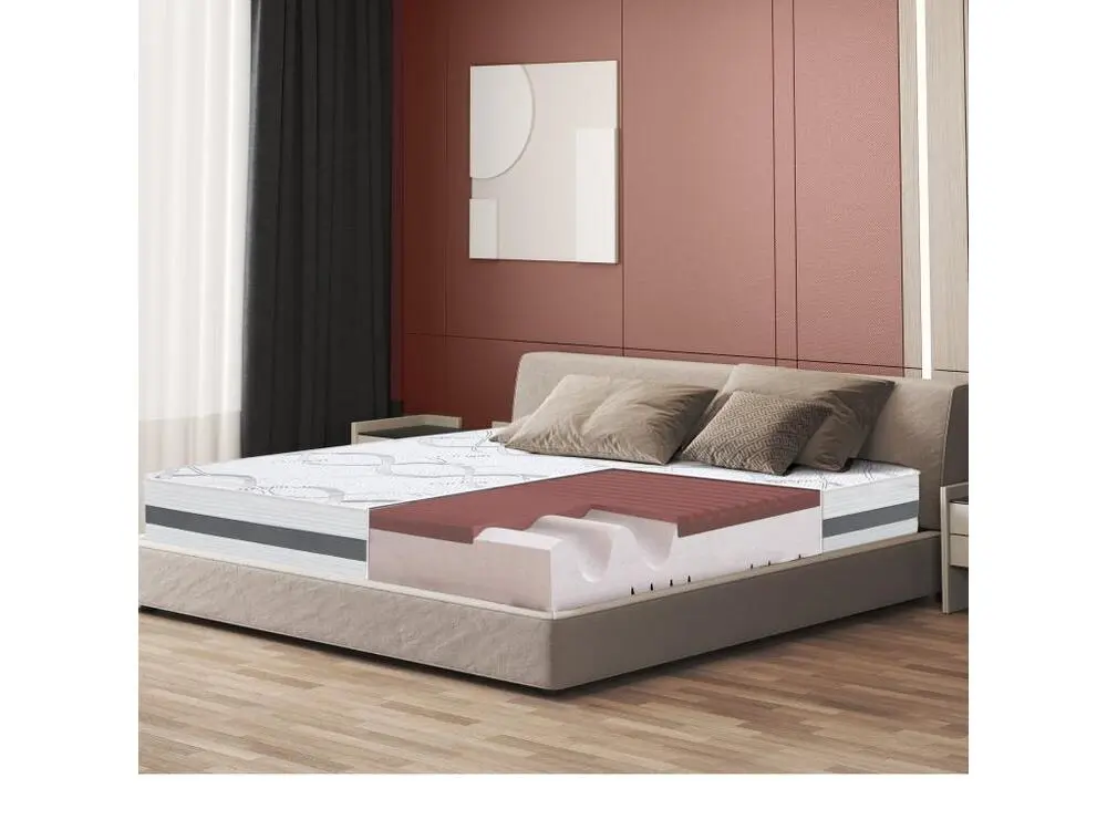 Matelas Facile 130 x 205 à mémoire de forme| Premium Quality | Hauteur 27 cm | Made Italy