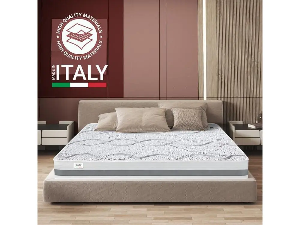 Matelas Facile 130 x 205 à mémoire de forme| Premium Quality | Hauteur 27 cm | Made Italy