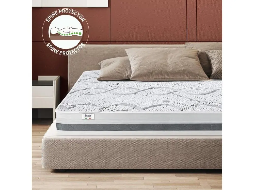 Matelas Facile 130 x 205 à mémoire de forme| Premium Quality | Hauteur 27 cm | Made Italy