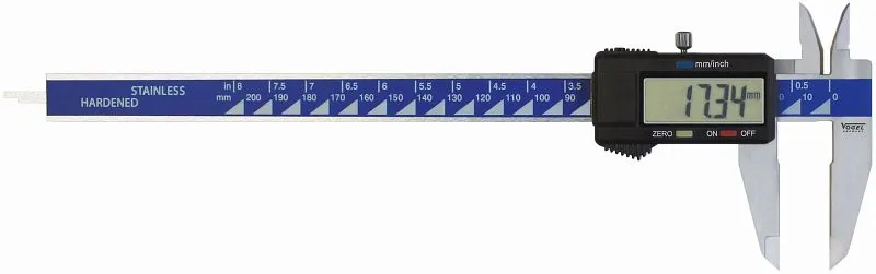Pied à coulisse électronique numérique Vogel Germany pour gauchers 200 mm / 8 pouces 202038 se procurer à bas prix
