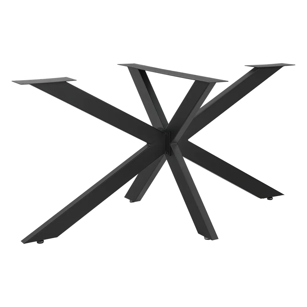 Pied de table acier fer 85 x 85 x 71 cm noir mat 03_0008075