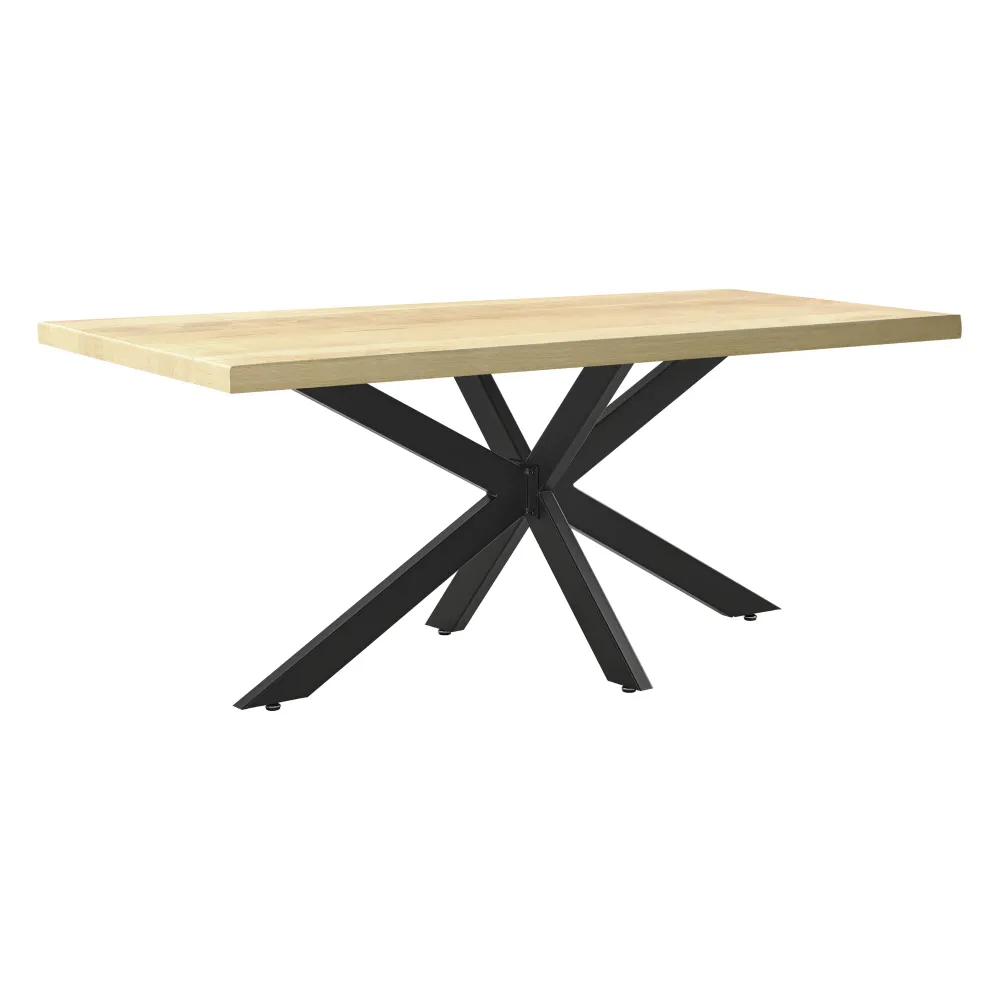Pied de table acier fer 85 x 85 x 71 cm noir mat 03_0008075