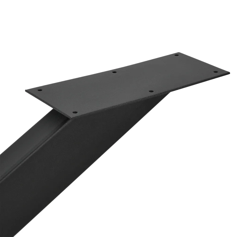 Pied de table acier fer 85 x 85 x 71 cm noir mat 03_0008075
