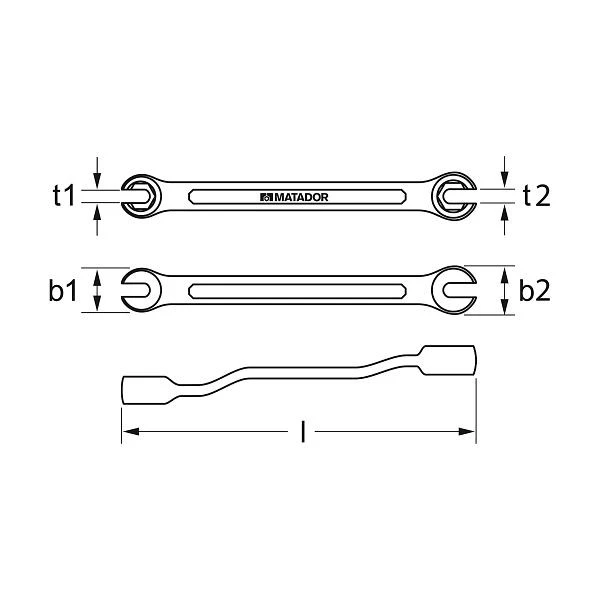 Clé de réglage de frein MATADOR courbe 10 x 11 mm 0250 0002 se procurer à bas prix