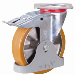 Rouleau de frein VARIOfit polyuréthane 200 x 50 mm 92° Shore bande de roulement en polyuréthane fermement vulcanisée dpt-2...