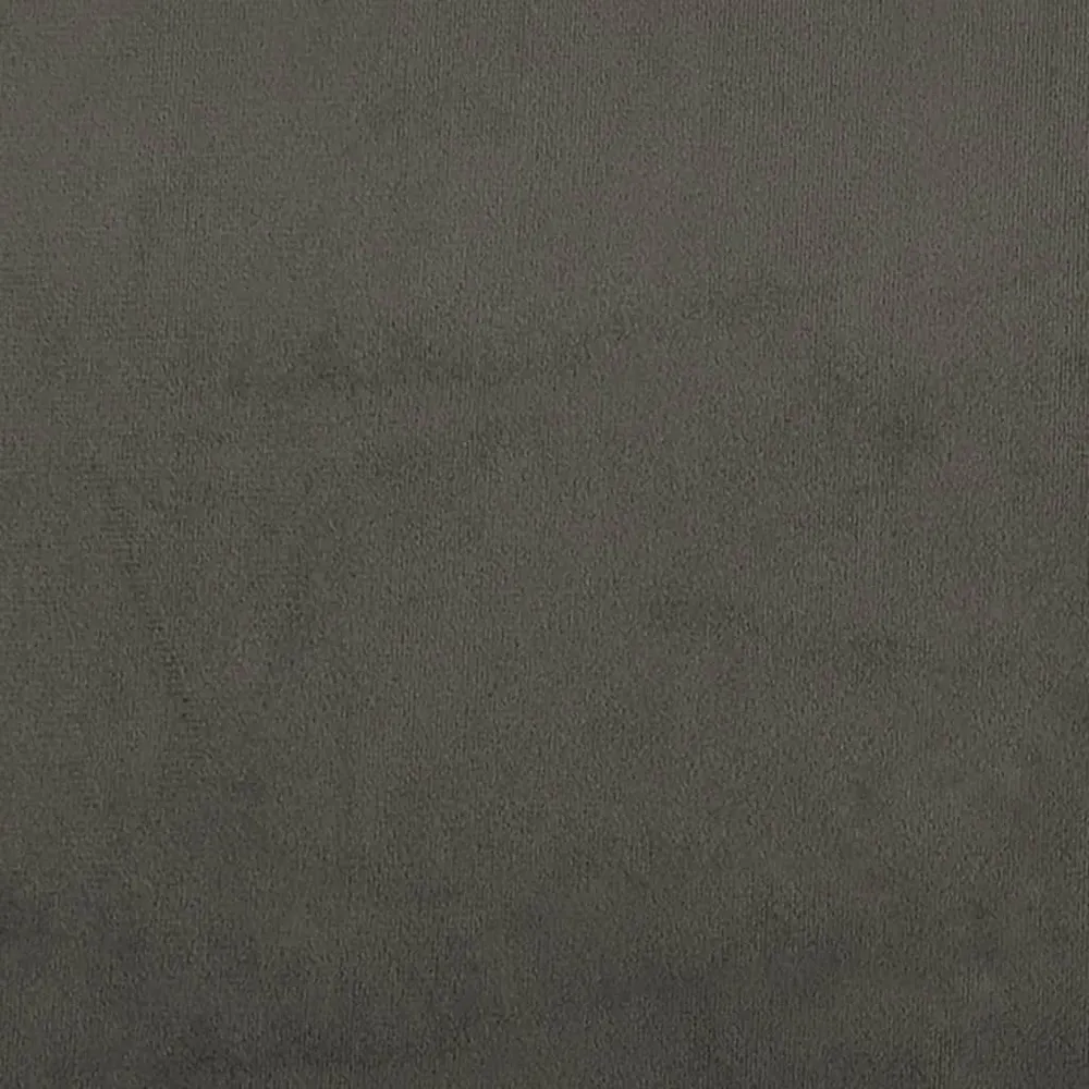 Sommier à lattes sur pieds cadre de lit 140x190 cm tissu velours gris noir TDL0207136