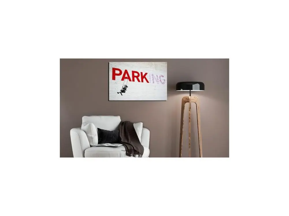 Tableau Parking Girl Swing Banksy : Taille - 60 x 40 cm