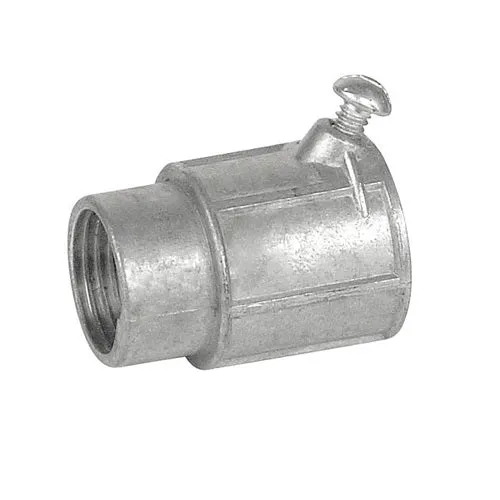 1/2" Threaded Ferme to Flex Set Screw Combo Couplings Zinc Die Cast OF694 (Pack 100)