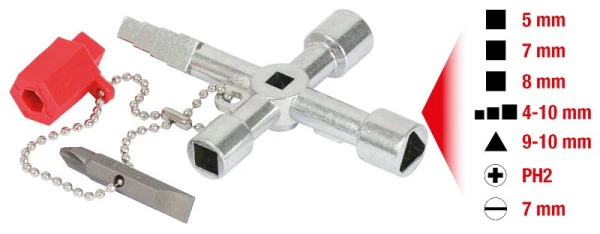 Clé universelle pour armoire de commande KS Tools 61 mm 130.1020 commander à bas prix