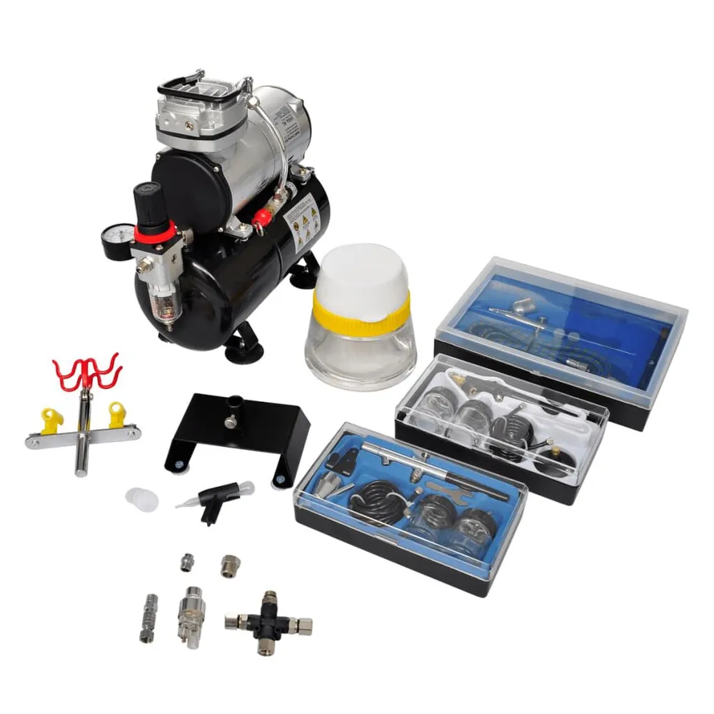 Certifié Sécurité Kit de compresseur d'érographe avec 3 pistolets
