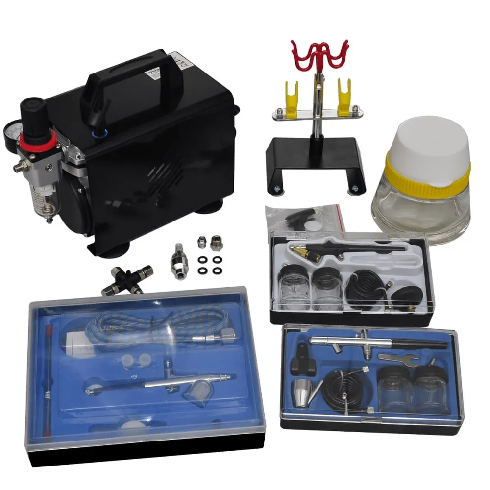Kit de compresseur d'érographe avec 3 pistolets pour Suspensions Avant/Arrière