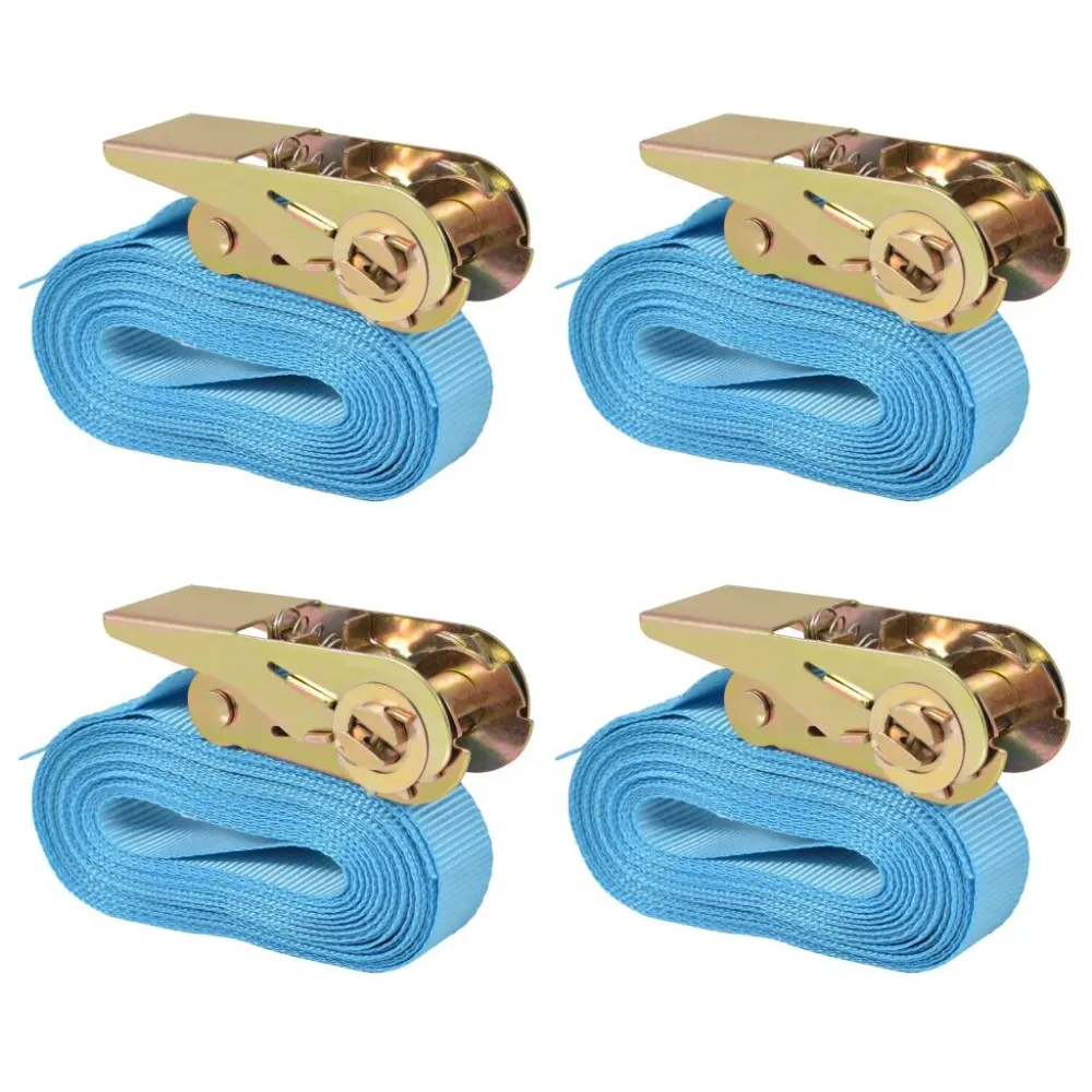 Lot de 4 sangles d’arrimage 0,8 tonne cliquet transport remorque extérieur 02_0003534