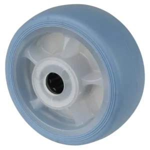 Roue en caoutchouc thermoplastique BS rollers jante naturelle roulement à rouleaux bleu évident diamètre de roue : 80 mm l...