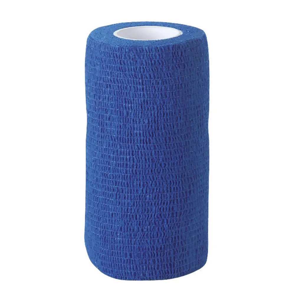 Kerbl Bandage VetLastic Autocollant Bleu avec support de montage