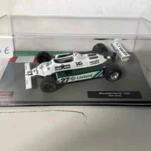 Williams FW07B verte et blanche numéro 27 de 1980 (Formule 1) pour travaux sur voie