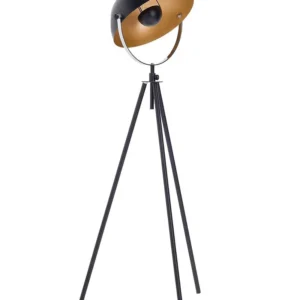 Acier Tripod Floor Lamp Black THAMES