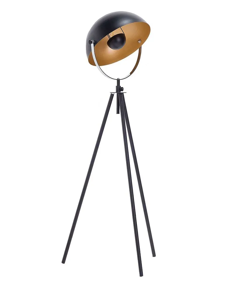 Acier Tripod Floor Lamp Black THAMES
