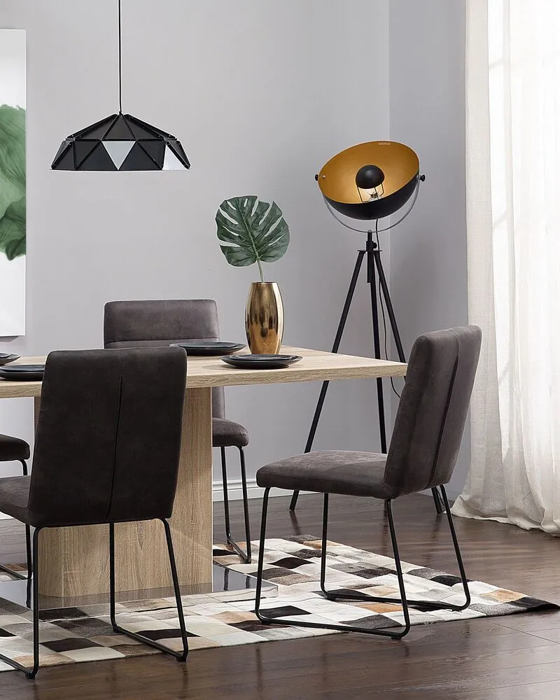 Acier Tripod Floor Lamp Black THAMES